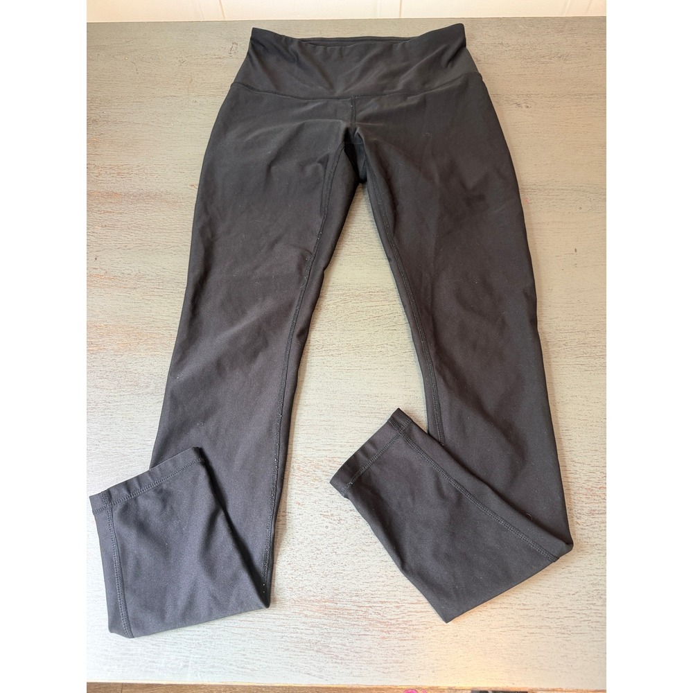 Reebok Womens Black High Waisted Performance Athletic Leggings Small